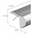 Накладной алюминиевый профиль для светодиодных лент LD profile – 22, 29481